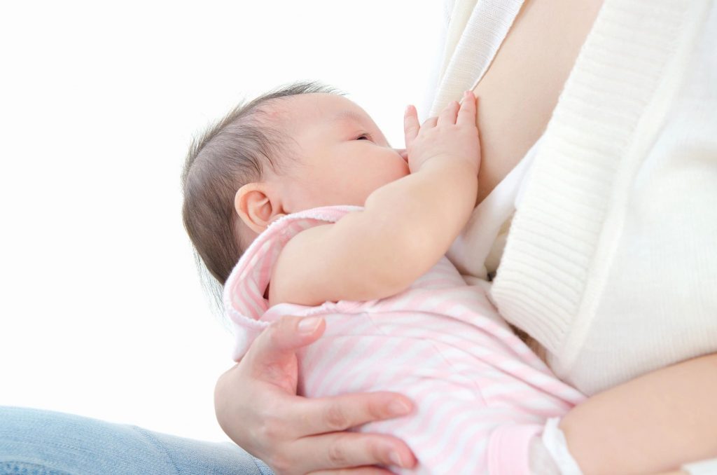 baby breastfeeding